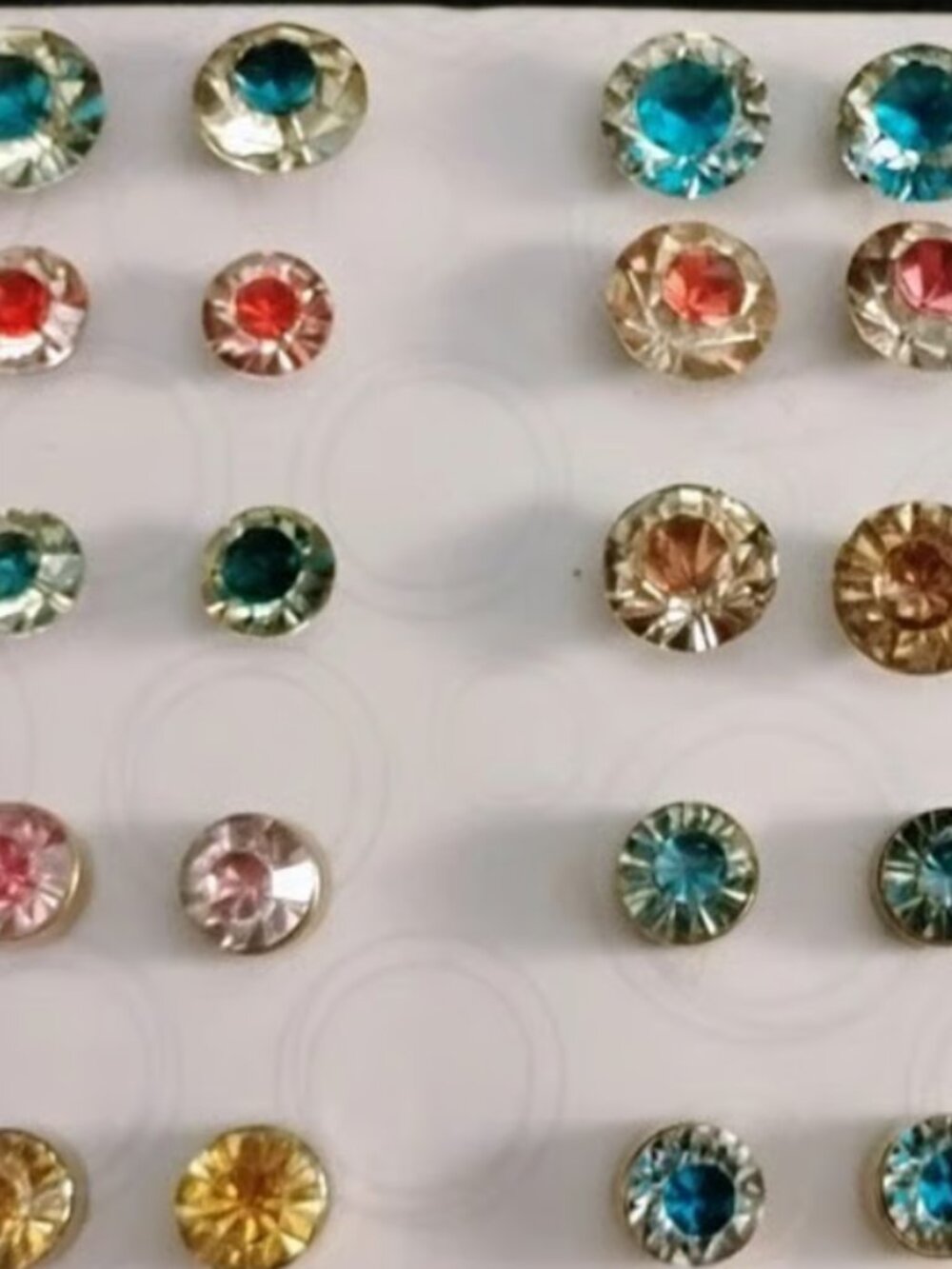 Lot Of Crystal Stud Earrings 25 Pairs No Boxes